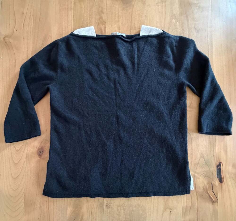 Neiman Marcus The Cashmere Collection Black Sweater Size L